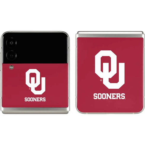University of Oklahoma Sooners Red Galaxy Z Flip3 5G Skin